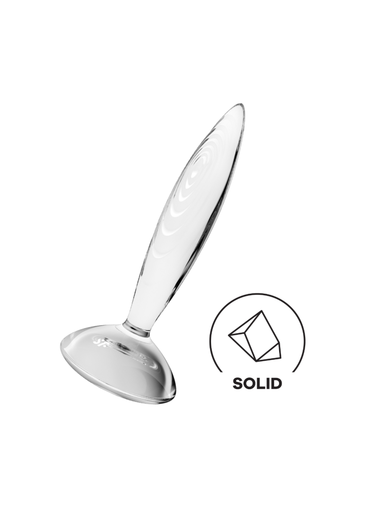 Gode anal en verre borosilicaté massif transparent Sparkling Crystal Satisfyer - CC597830